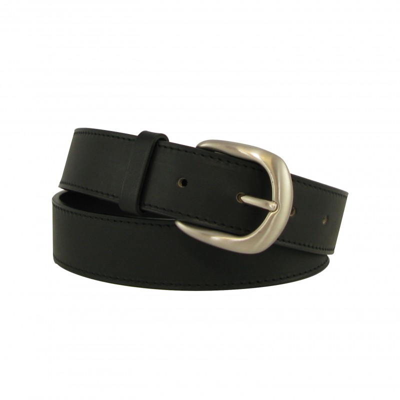 Black belt - Natural leather - Rondini